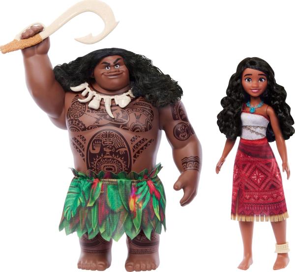 Моана и Мауи с крюком "Моана 2"  (26-27 см.) от Mattel