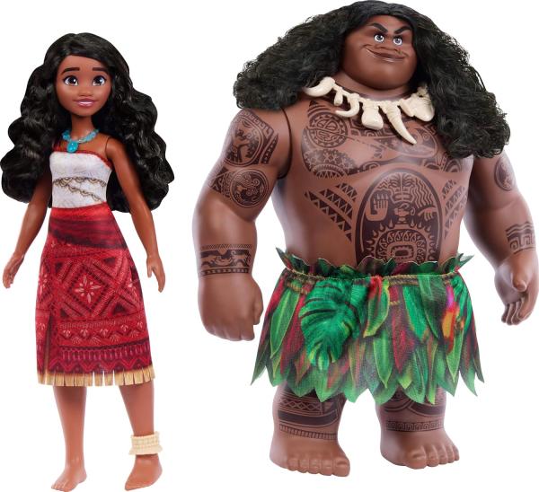 Моана и Мауи с крюком "Моана 2"  (26-27 см.) от Mattel