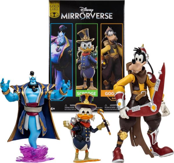 Джинни (Джин), Гуфи и Скрудж МакДак серии "Disney Mirrorverse" (13-18 см.) от McFarlane Toys