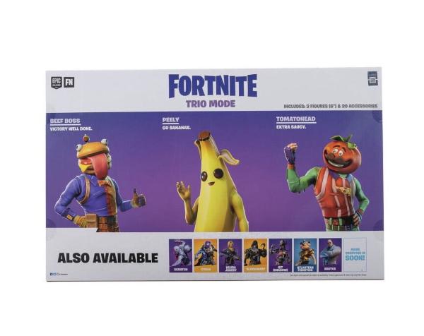Коллекционный сет Fortnite: Банан, Бургер босс и Синьор Помидор с аксессуарами (15.5 см.)