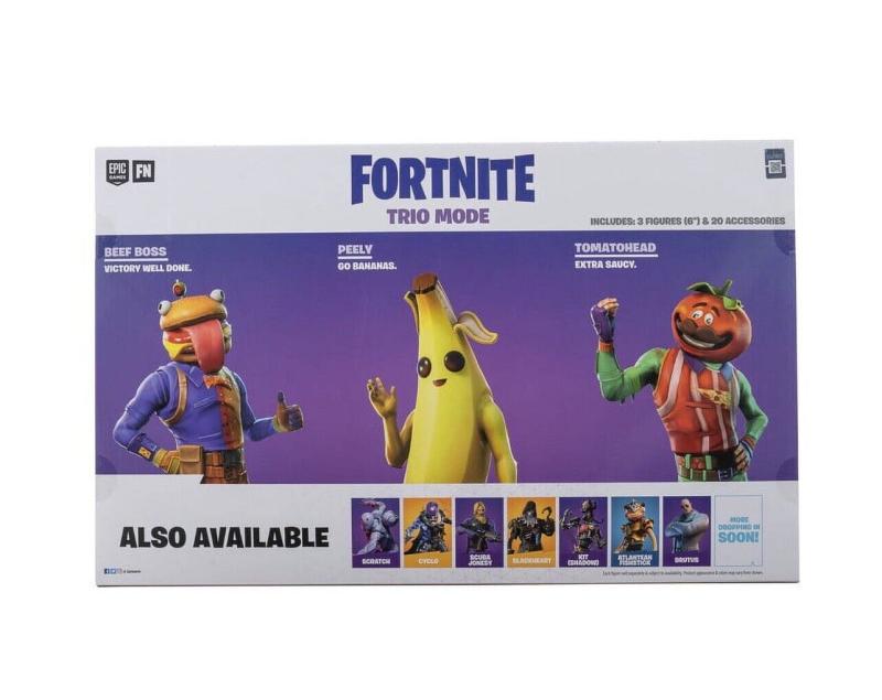 Коллекционный сет Fortnite: Банан, Бургер босс и Синьор Помидор с аксессуарами (15.5 см.)