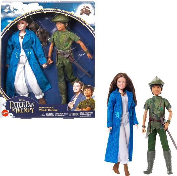 Венди и Питер Пен от Mattel (около 30 см.)