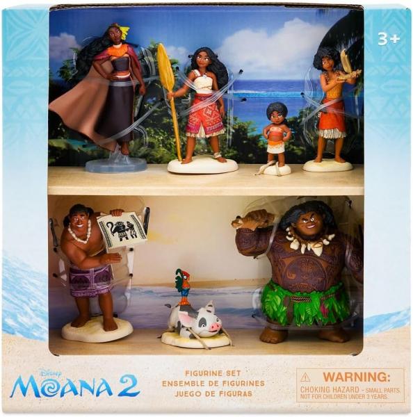 Моана, Симеа, Мауи, Пуа и Хей Хей, Матанги, Лото и Мони "Моана 2" (до 11 см.) от Дисней