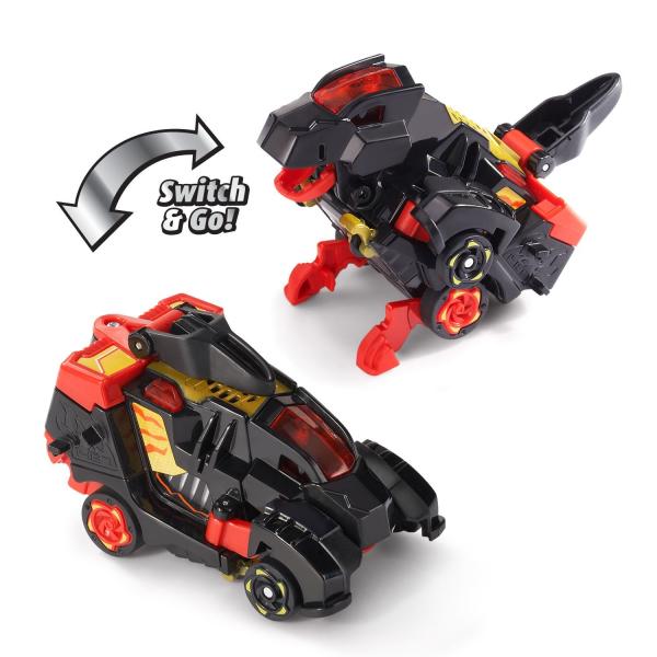 Дино трансформеры чёрный и белый Dart и Zipp "Switch & Go Dinos" (10 см.) от VTech