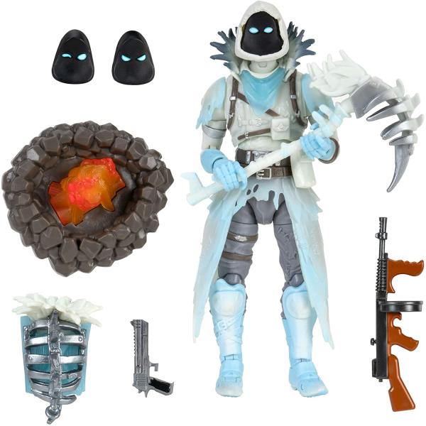Ворон замороженный со сменными масками, оружием и аксессуарами. Fortnite Frozen Raven (15.5 см.)