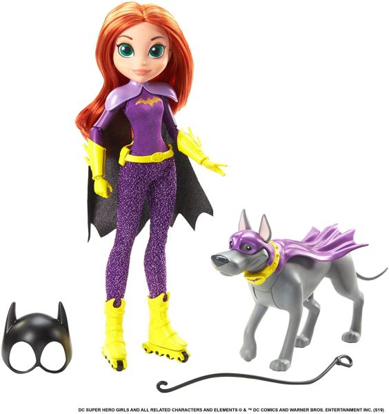 Куколка - подросток БэтГёрл с собачкой и аксессуарами "Super Hero Girls" (26 см.)
