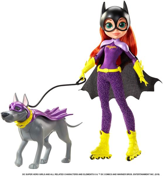 Куколка - подросток БэтГёрл с собачкой и аксессуарами "Super Hero Girls" (26 см.)