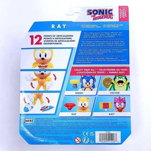 Рэй с розовым алмазом "ёжик соник" (около 10 см.) от Jakks
