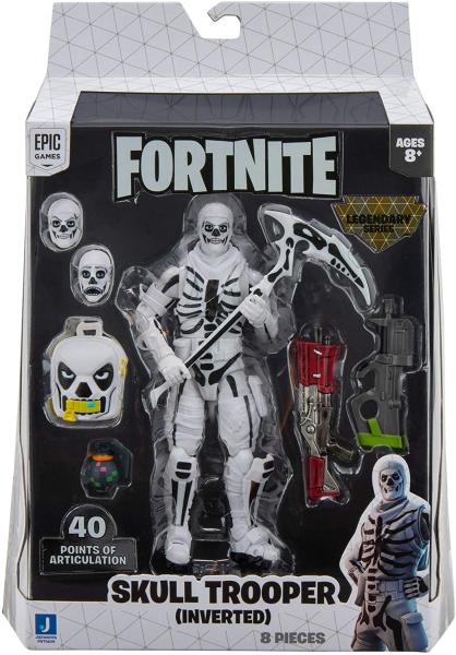 Скелет белый с оружием и аксессуарами / Skull Trooper Fortnite (15.5 см.) от Jazwares